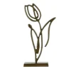 LIGHT AND LIVING - Statuette tulipanu métal bronze 24x9x45cm