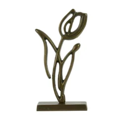 LIGHT AND LIVING - Statuette tulipanu métal bronze 17x6x35cm