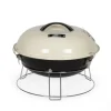 LIVOO - Barbecue a charbon portable - - doc301 - ø34 cm - grille chromé - hauteur 18 cm - poignées - loquets de sécurité