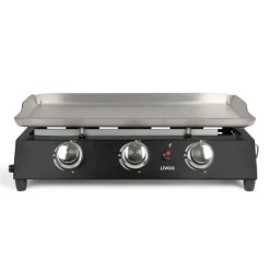 LIVOO - Livoo plancha gaz 7200w en métal noir - doc249
