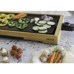 Livoo plancha gril électrique 2200w 50x24,5cm - doc202