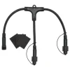 LOTTI - Connecteur noir 2 sorties pour guirlande guinguette ip44 230v lotti