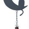 LOUIS MOULIN - Carillon en forme de chat et de lune avec perles - anthracite