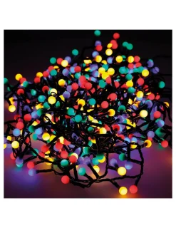 LUMINEO - Guirlande lumineuse extérieur led scintillante ''cherry compact'' 16m 500 led multi-couleur.