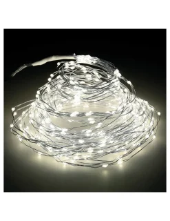 LUMINEO - Guirlande micro led pour extérieur. Blanc lumière chaude, pour arbres de 180cm 6,8m (longueur)