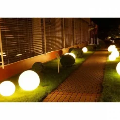 LUMISKY - - boule lumineuse filaire pour extérieur led - blanc bobby - ø50cm culot e27