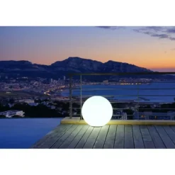 LUMISKY - - boule lumineuse filaire pour extérieur led - blanc bobby - ø60cm culot e27
