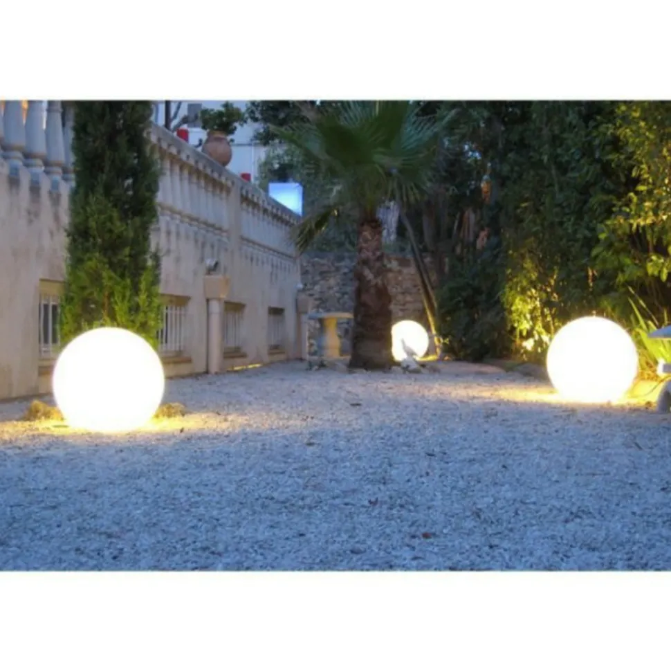 LUMISKY - - boule lumineuse filaire pour extérieur led - blanc bobby - ø60cm culot e27