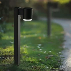 LUMISKY - Balise solaire novia noir aluminium h70cm