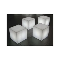 LUMISKY - Cube lumineux tabouret filaire pour extérieur led - - carry w40 - blanc - 10w - hauteur 40cm