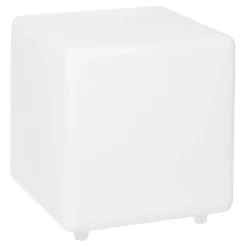 LUMISKY - Cube solaire lumineux multicolore casy blanc plastique h30cm