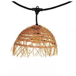 LUMISKY - Guirlande Hawaii Light 6 m avec 10 abat-jour effet paille