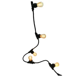 LUMISKY - Guirlande lumineuse blanc chaud 5m avec 10 ampoules led link me light - douille e27