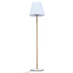 LUMISKY - Lampadaire solaire standy bois metal h150cm