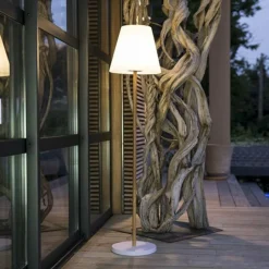 LUMISKY - Lampadaire solaire standy bois metal h150cm