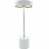 LUMISKY - Lampe de table sans fil roby blanc aluminium