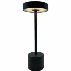 LUMISKY - Lampe de table sans fil touch led roby gris aluminium h30cm