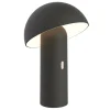 LUMISKY - Lampe de table sans fil led tod noir metal h28cm