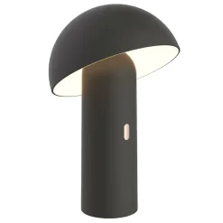 LUMISKY - Lampe de table sans fil led tod noir metal h28cm