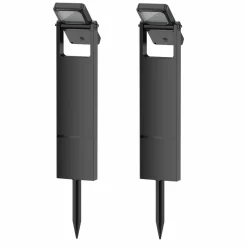 LUMISKY - Lot de 2 balises solaires brity noir abs h49cm