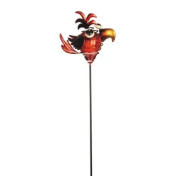 LUXFORM - Lampe solaire LED Bird Stake sur pique en métal multicolore - H.66 cm