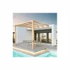 MADERLAND - Pergola accolée en bois lamellé-collé burgos 300 x 300 cm
