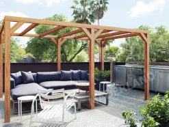 MADERLAND - Pergola en bois autoportante - modèle fuengirola - 600 x 400 cm