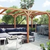 MADERLAND - Pergola en bois autoportante - modèle fuengirola - 400 x 400 cm