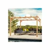 MADERLAND - Pergola en bois lamellé-collé linares 400 x 400 cm