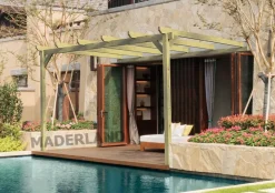 MADERLAND - Pergola en bois adossée - modèle narbonne - 420 x 420 cm