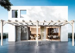 MADERLAND - Pergola en bois adossée - modèle sevilla - 1000 x 500 cm