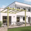 MADERLAND - Pergola en bois adossée - modèle lloret - 510 x 420 cm