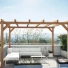 MADERLAND - Pergola en bois autoportante - modèle sitges - 600 x 400 cm