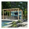 MADERLAND - Pergola en bois lamellé-collé santander 500 x 300 cm
