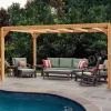 MADERLAND - Pergola en bois autoportante - modèle alicante - 400 x 400 cm