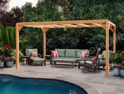 MADERLAND - Pergola en bois autoportante - modèle alicante - 400 x 400 cm