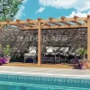 MADERLAND - Pergola en bois adossée - modèle palma - 500 x 400 cm