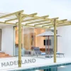 MADERLAND - Pergola en bois adossée - modèle oviedo - 510 x 420 cm