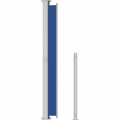 MAISON EXCLUSIVE - Auvent latéral rétractable de patio 220x300 cm bleu