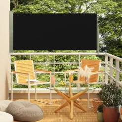 MAISON EXCLUSIVE - Auvent latéral rétractable de patio 160x300 cm noir