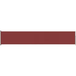 MAISON EXCLUSIVE - Auvent latéral rétractable de patio 117x600 cm rouge