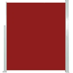 MAISON EXCLUSIVE - Auvent latéral rétractable de patio 160x500 cm rouge