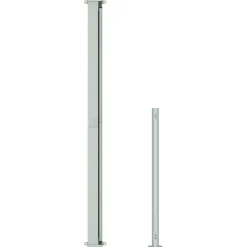 MAISON EXCLUSIVE - Auvent latéral rétractable de patio 180x500 cm gris