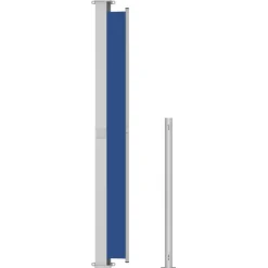 MAISON EXCLUSIVE - Auvent latéral rétractable de patio 180x300 cm bleu
