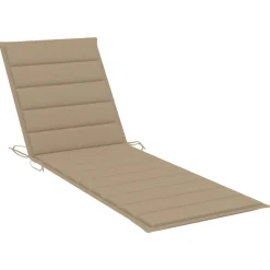 MAISON EXCLUSIVE - Chaise longue avec coussin bois d'acacia et acier galvanisé