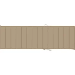 MAISON EXCLUSIVE - Chaise longue avec coussin bois d'acacia et acier galvanisé