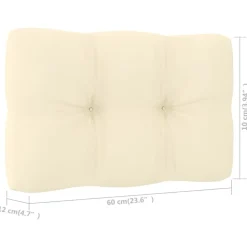 MAISON EXCLUSIVE - Chaise de jardin avec coussins crème bois de pin imprégné