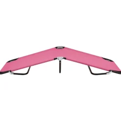 MAISON EXCLUSIVE - Chaise longue pliable acier rose