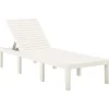 MAISON EXCLUSIVE - Chaise longue plastique blanc
