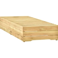 MAISON EXCLUSIVE - Chaise longue bois de pin imprégné de vert